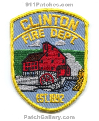 Clinton Fire Department Patch (New Jersey)
Scan By: PatchGallery.com
Keywords: dept. est. 1892 watermill