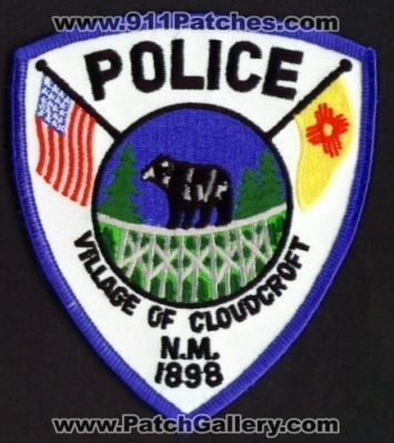 Cloudcroft Police Department (New Mexico)
Thanks to apdsgt for this scan.
Keywords: dept. village of n.m.