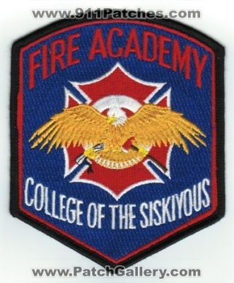 College of the Siskiyous Fire Academy (California)
Thanks to PaulsFirePatches.com for this scan.
