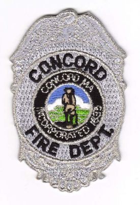 Concord Fire Dept
Thanks to Michael J Barnes for this scan.
Keywords: massachusetts department