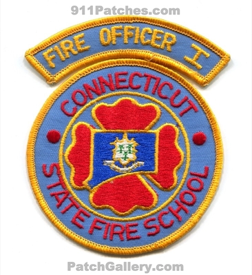 Connecticut State Fire School Fire Officer I Patch (Connecticut)
Scan By: PatchGallery.com
Keywords: academy 1