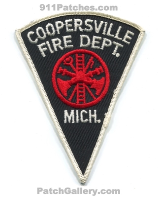 Coopersville Fire Department Patch (Michigan)
Scan By: PatchGallery.com
Keywords: dept. mich.