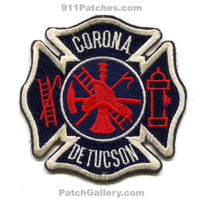 Corona de Tucson Fire Department Patch (Arizona)
Scan By: PatchGallery.com
Keywords: dept.