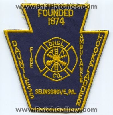Dauntless Hook and Ladder Company Fire Ambulance Department (Pennsylvania)
Scan By: PatchGallery.com
Keywords: dh&l dhl & co. dept. ems selinsgrove