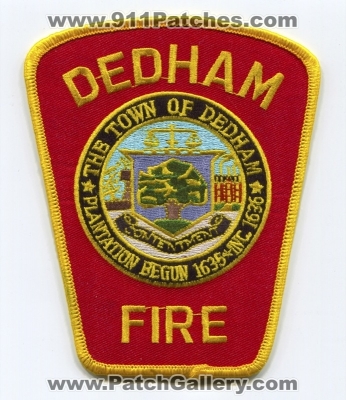 Dedham Fire Department (Massachusetts)
Scan By: PatchGallery.com
Keywords: the town of dept.