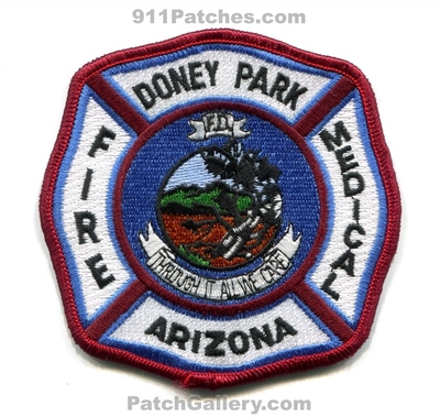 Doney Park Fire Medical Department Patch (Arizona)
Scan By: PatchGallery.com
Keywords: dept. through it all we care