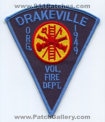 Drakeville Volunteer Fire Department Patch (Connecticut)
Scan By: PatchGallery.com
Keywords: vol. dept.