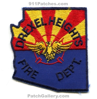 Drexel Heights Fire Department Patch (Arizona) (State Shape)
Scan By: PatchGallery.com
Keywords: dept.