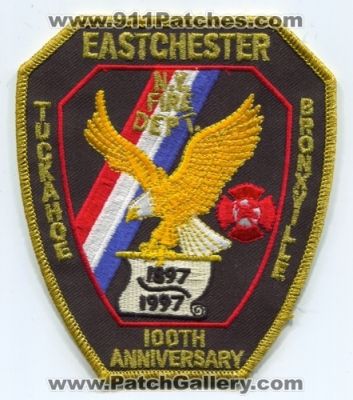 Eastchester Fire Department 100th Anniversary Patch (New York)
Scan By: PatchGallery.com
Keywords: dept. 100 years tuckahoe bronxville n.y.
