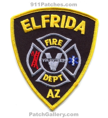 Elfrida Volunteer Fire Department Patch (Arizona)
Scan By: PatchGallery.com
Keywords: vol. dept. az