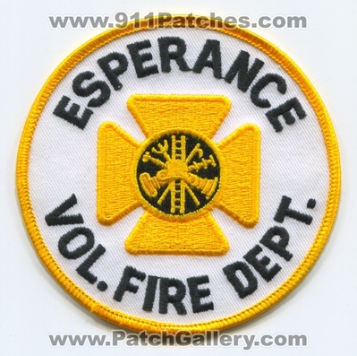 Esperance Volunteer Fire Department Patch (New York)
Scan By: PatchGallery.com
Keywords: vol. dept.