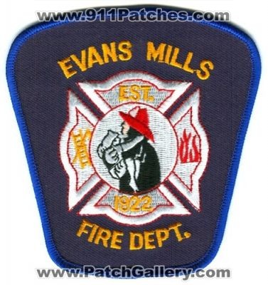 Evans Mills Fire Department Patch (New York)
Scan By: PatchGallery.com
Keywords: dept.