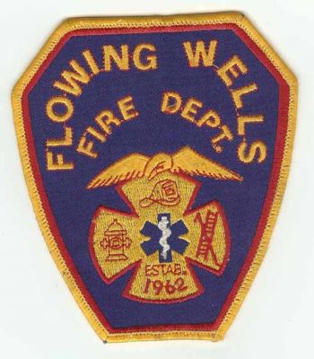 Flowing Wells Fire Dept
Thanks to PaulsFirePatches.com for this scan.
Keywords: arizona department