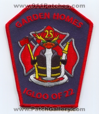 Garden Homes Fire Department Station 25 Patch (Illinois)
Scan By: PatchGallery.com
Keywords: Dept. Company Co. Igloo of 22