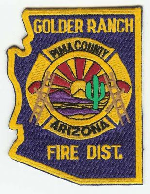 Golder Ranch Fire Dist
Thanks to PaulsFirePatches.com for this scan.
Keywords: arizona district pima county