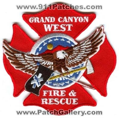 Grand Canyon West Fire and Rescue Department (Arizona)
Scan By: PatchGallery.com
Keywords: & dept.