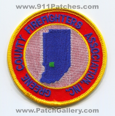 Greene County Firefighters Association Inc Patch (Indiana)
Scan By: PatchGallery.com
Keywords: co. assn. inc.