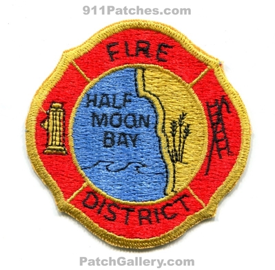 Half Moon Bay Fire District Patch (California)
Scan By: PatchGallery.com
Keywords: dist. department dept.