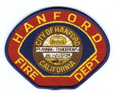 Hanford Fire Dept
Thanks to PaulsFirePatches.com for this scan.
Keywords: california department city of