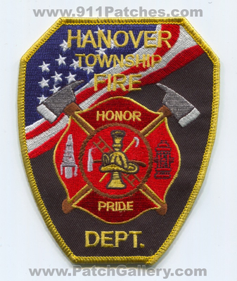 Hanover Township Fire Department Patch (Pennsylvania)
Scan By: PatchGallery.com
Keywords: twp. dept. honor pride