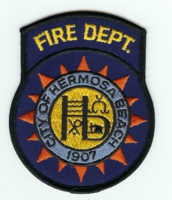 Hermosa Beach Fire Dept
Thanks to PaulsFirePatches.com for this scan.
Keywords: california department city of