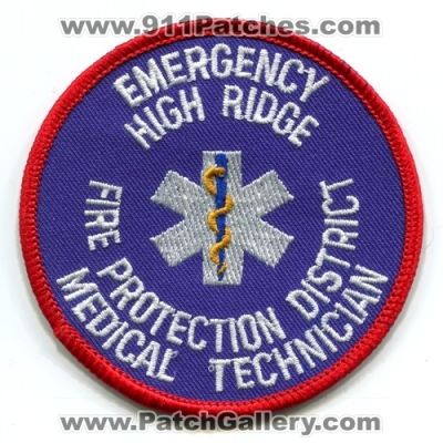 High Ridge Fire Protection District Emergency Medical Technician (Missouri)
Scan By: PatchGallery.com
Keywords: emt ems