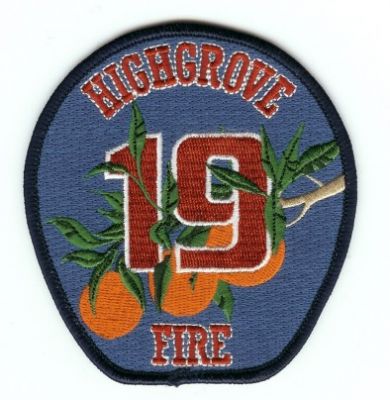 Highgrove Fire 19
Thanks to PaulsFirePatches.com for this scan.
Keywords: california