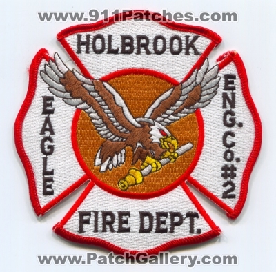 Holbrook Fire Department Eagle Engine Company Number 2 Patch (New York)
Scan By: PatchGallery.com
Keywords: dept. co. no. #2