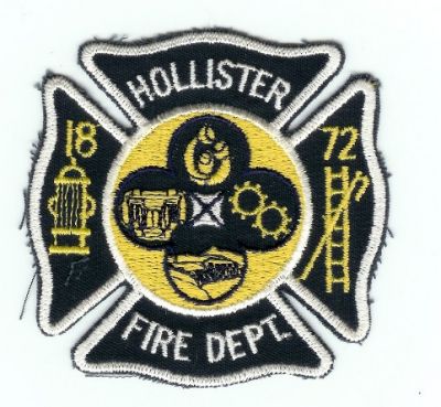 Hollister Fire Department (California) (Error)
Thanks to PaulsFirePatches.com for this scan.
Keywords: dept.