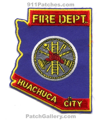 Huachuca City Fire Department Patch (Arizona) (State Shape)
Scan By: PatchGallery.com
Keywords: dept.