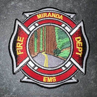 Miranda Fire Department EMS Patch (California) (Confirmed)
Picture By: PatchGallery.com
Thanks to Jeremiah Herderich
Keywords: dept.