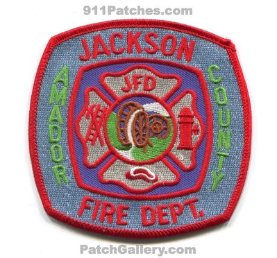 Jackson Fire Department Amador County Patch (California)
Scan By: PatchGallery.com
Keywords: dept. co.