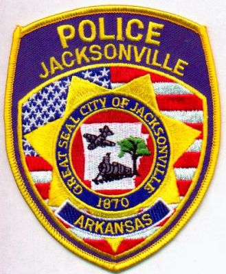 Jacksonville Police
Thanks to EmblemAndPatchSales.com for this scan.
Keywords: arkansas