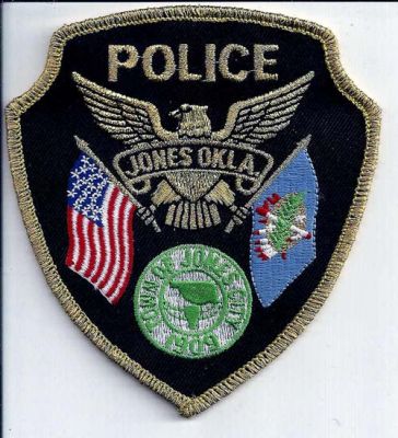 Jones Police
Thanks to EmblemAndPatchSales.com for this scan.
Keywords: oklahoma