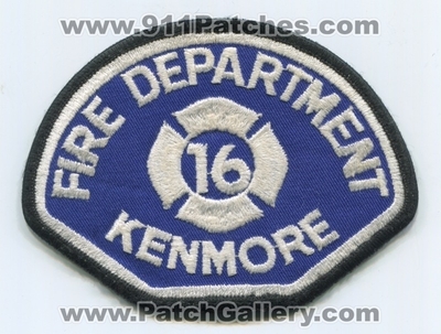 Kenmore Fire Department King County District 16 Patch (Washington)
Scan By: PatchGallery.com
Keywords: dept. co. dist. number no. #16