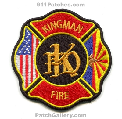 Kingman Fire Department Patch (Arizona)
Scan By: PatchGallery.com
Keywords: dept.