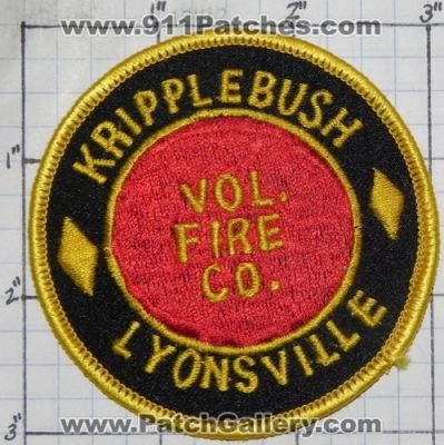 Kripplebush Lyonsville Volunteer Fire Department Company (New York)
Thanks to swmpside for this picture.
Keywords: vol. co.