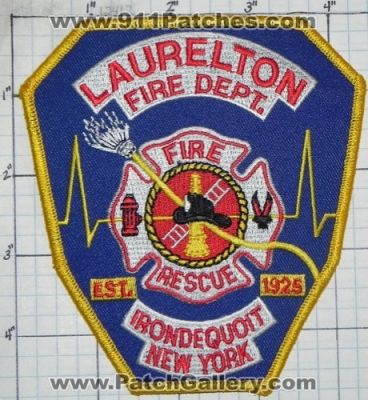 Laurelton Fire Rescue Department (New York)
Thanks to swmpside for this picture.
Keywords: dept. irondequoit