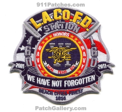 Los Angeles County Fire Department Station 160 Patch (California)
Scan By: PatchGallery.com
Keywords: co. of dept. lacofd l.a.co.f.d. company honors seal team six iv we have not forgotten beach cities finest 1014 2001 2011