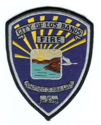 Los Banos Fire Department of Public Safety
Thanks to PaulsFirePatches.com for this scan.
Keywords: california city of