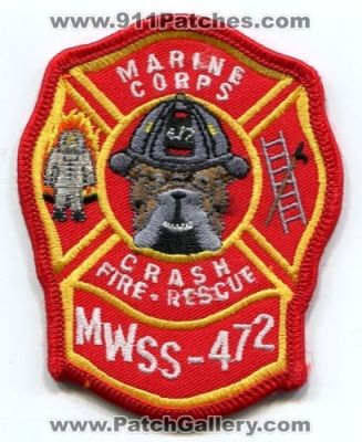 Marine Corps Crash Fire Rescue Department MWSS-472 (Georgia)
Scan By: PatchGallery.com
Keywords: usmc military dept. arff cfr aircraft airport firefighter firefighting wing support squadron