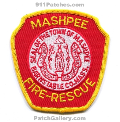 Mashpee Fire Rescue Department Patch (Massachusetts)
Scan By: PatchGallery.com
Keywords: town of dept. county co. mass.