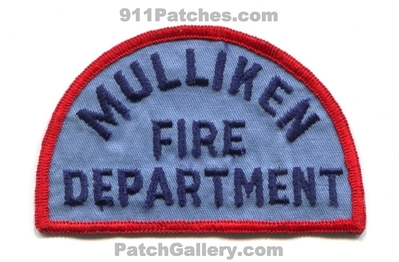 Mulliken Fire Department Patch (Michigan)
Scan By: PatchGallery.com
Keywords: dept.