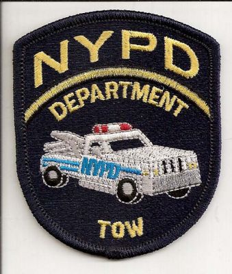 New York Police Department Tow
Thanks to EmblemAndPatchSales.com for this scan.
Keywords: nypd city of