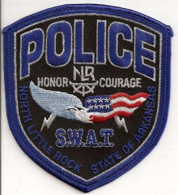 North Little Rock Police S.W.A.T.
Thanks to EmblemAndPatchSales.com for this scan.
Keywords: arkansas swat