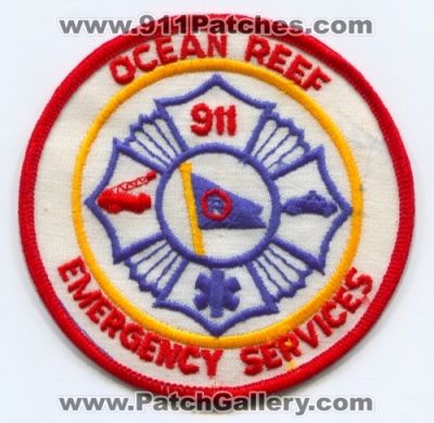 Ocean Reef Emergency Services (Florida)
Scan By: PatchGallery.com
Keywords: 911 ems fire police sheriffs department dept. es
