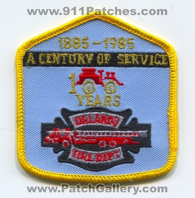 Orlando Fire Department 100 Years Patch (Florida)
Scan By: PatchGallery.com
Keywords: dept. a century of service 1885-1985