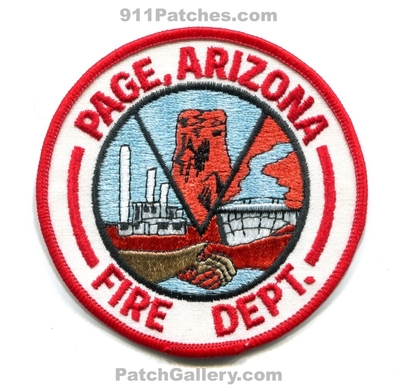 Page Fire Department Patch (Arizona)
Scan By: PatchGallery.com
Keywords: dept.