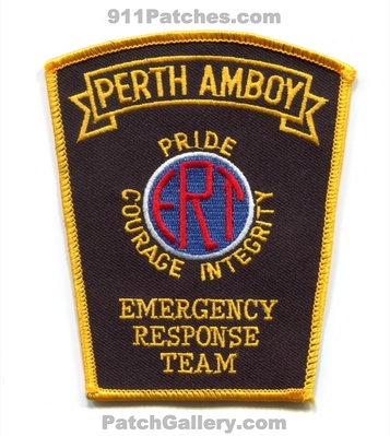 Perth Amboy Police Department Emergency Response Team Patch (New Jersey)
Scan By: PatchGallery.com
Keywords: dept. ert