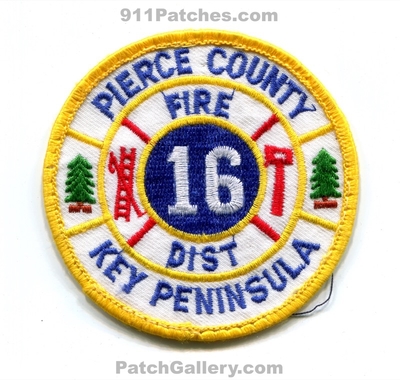 Pierce County Fire District 16 Key Peninsula Patch (Washington)
Scan By: PatchGallery.com
Keywords: co. dist. number no. #16 department dept.